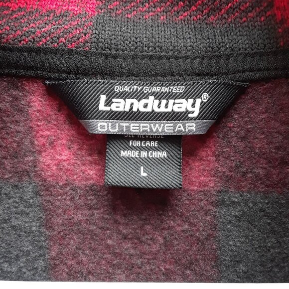 Men's Woodland Full-Zip Sweater-Knit Fleece by Landway (NWT) - Picture 9 of 11
